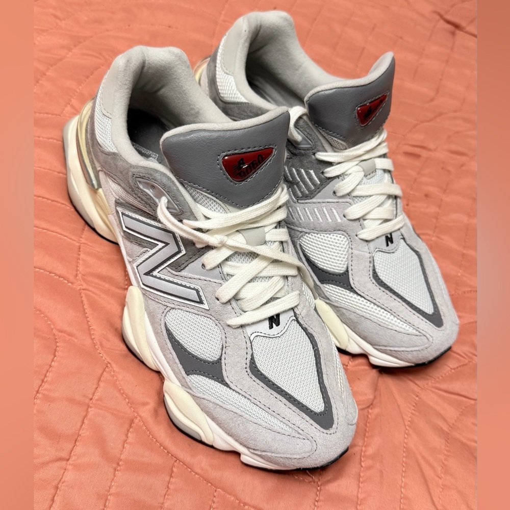 New Balance Gray and White Athletic Shoes